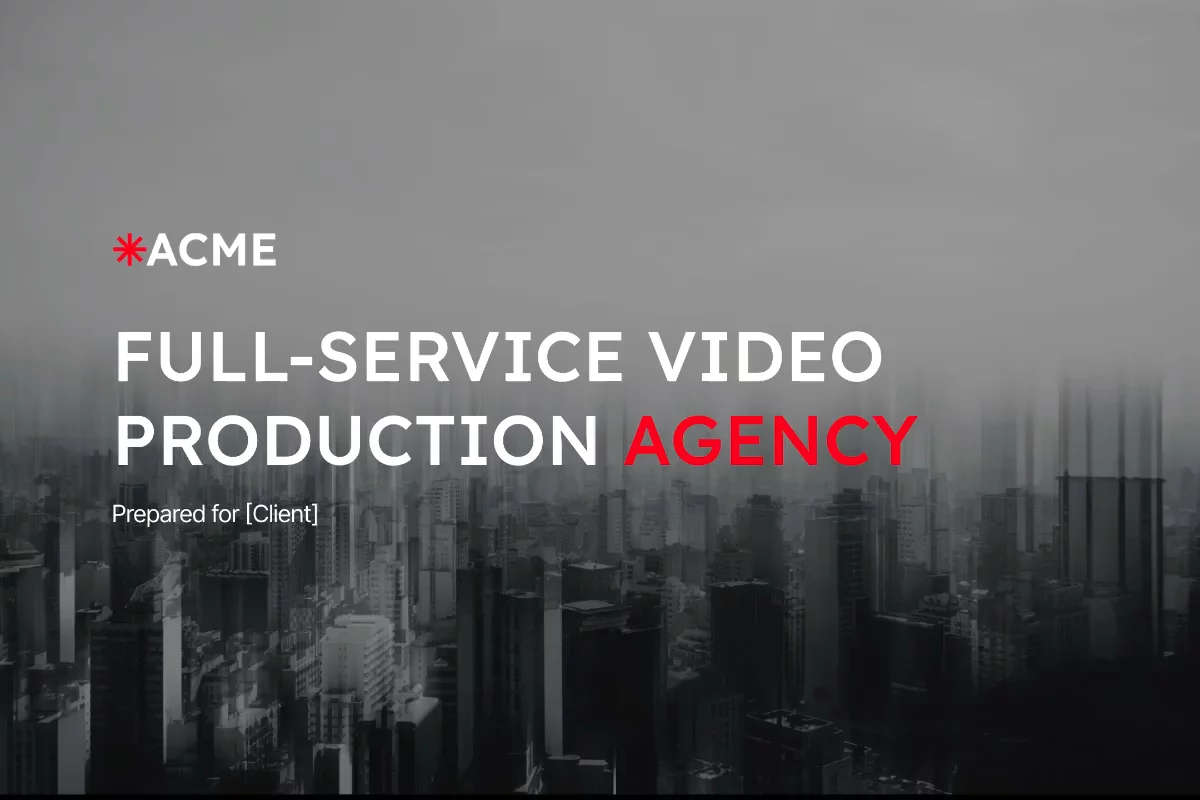 Preview of Video Production Brochure Template