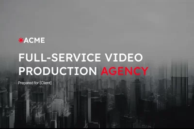 Preview of Video Production Brochure Template