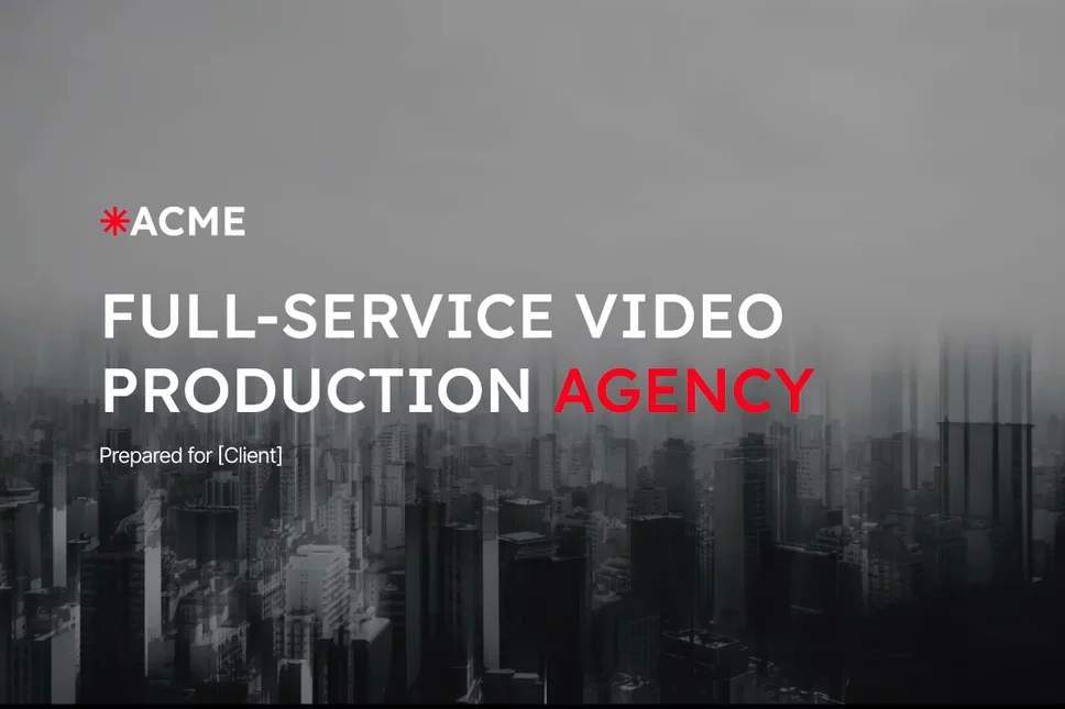 Preview of Video Production Brochure Template