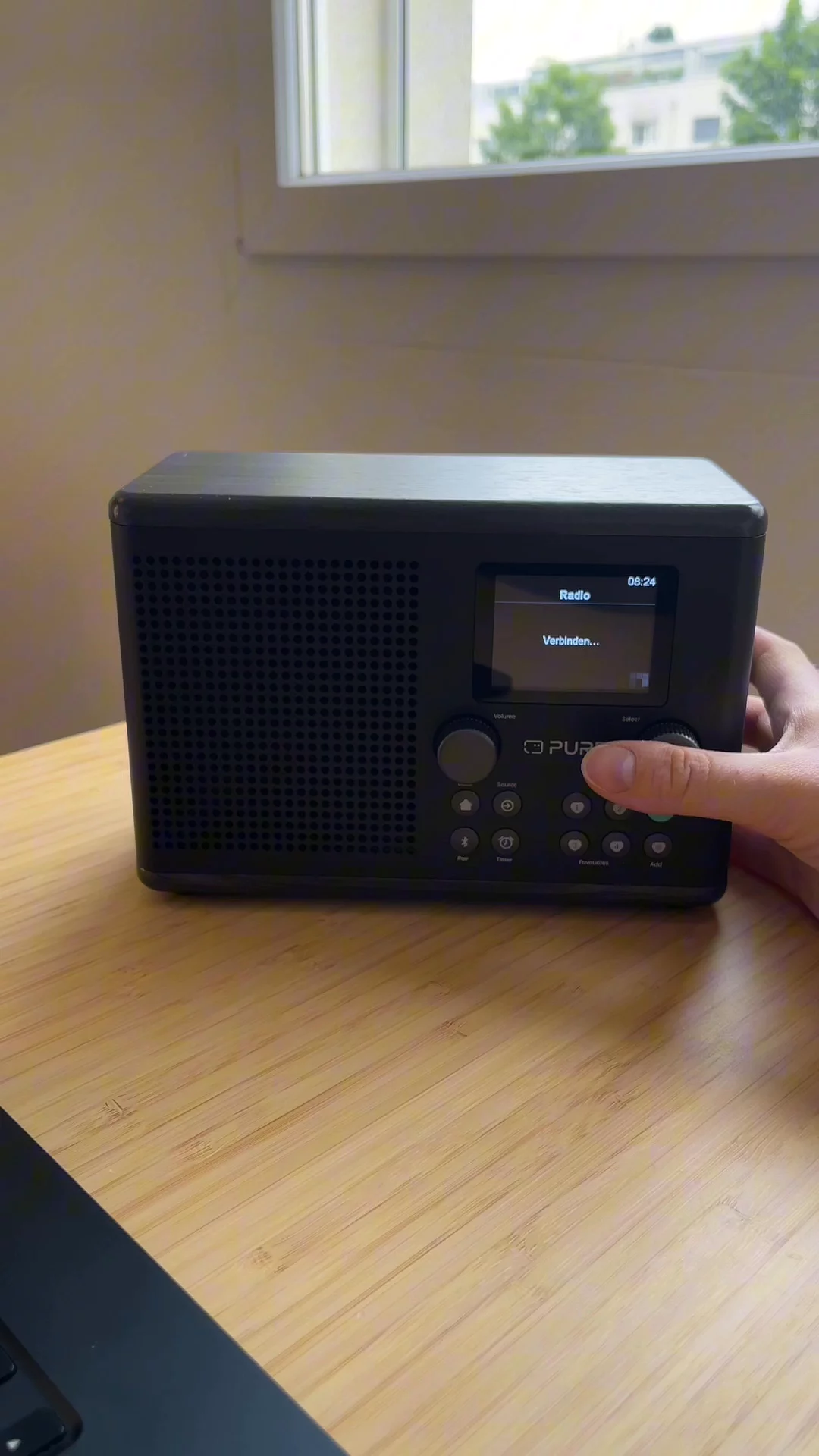 Pure Classic H4i – Internetradio mit WLAN, DAB & FM, Bluetooth 5.3, USB – 10W Lautsprecher – 2,4 Farbdisplay – 150 Speicherplätze – Sleep- & Küchentimer – AUX-Eingang – Schwarz