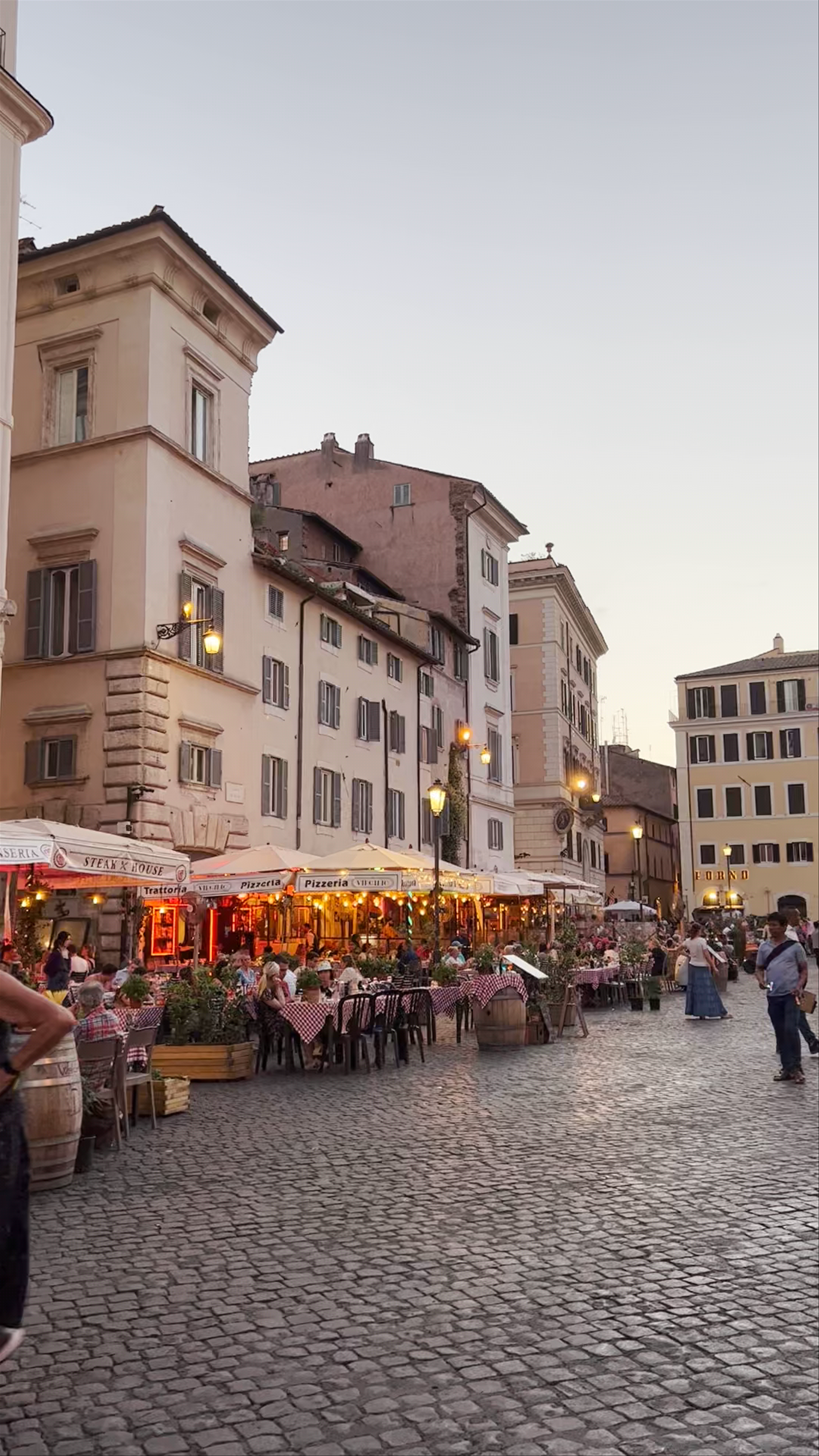 Evening Stroll and Dining at Piazza Navona, Rome