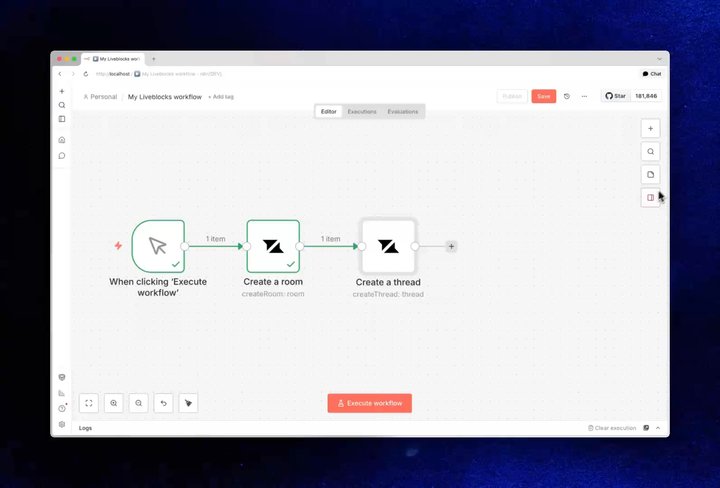 Screen recording: add a Get a thread node and fetch the thread