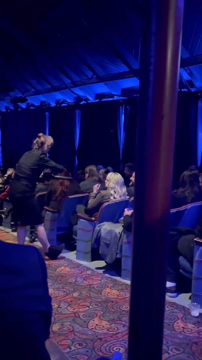 Mission Theatre - Inside as they were handing drinks out for speakeasy - Performing Arts Near Me - Fallbrook, California
