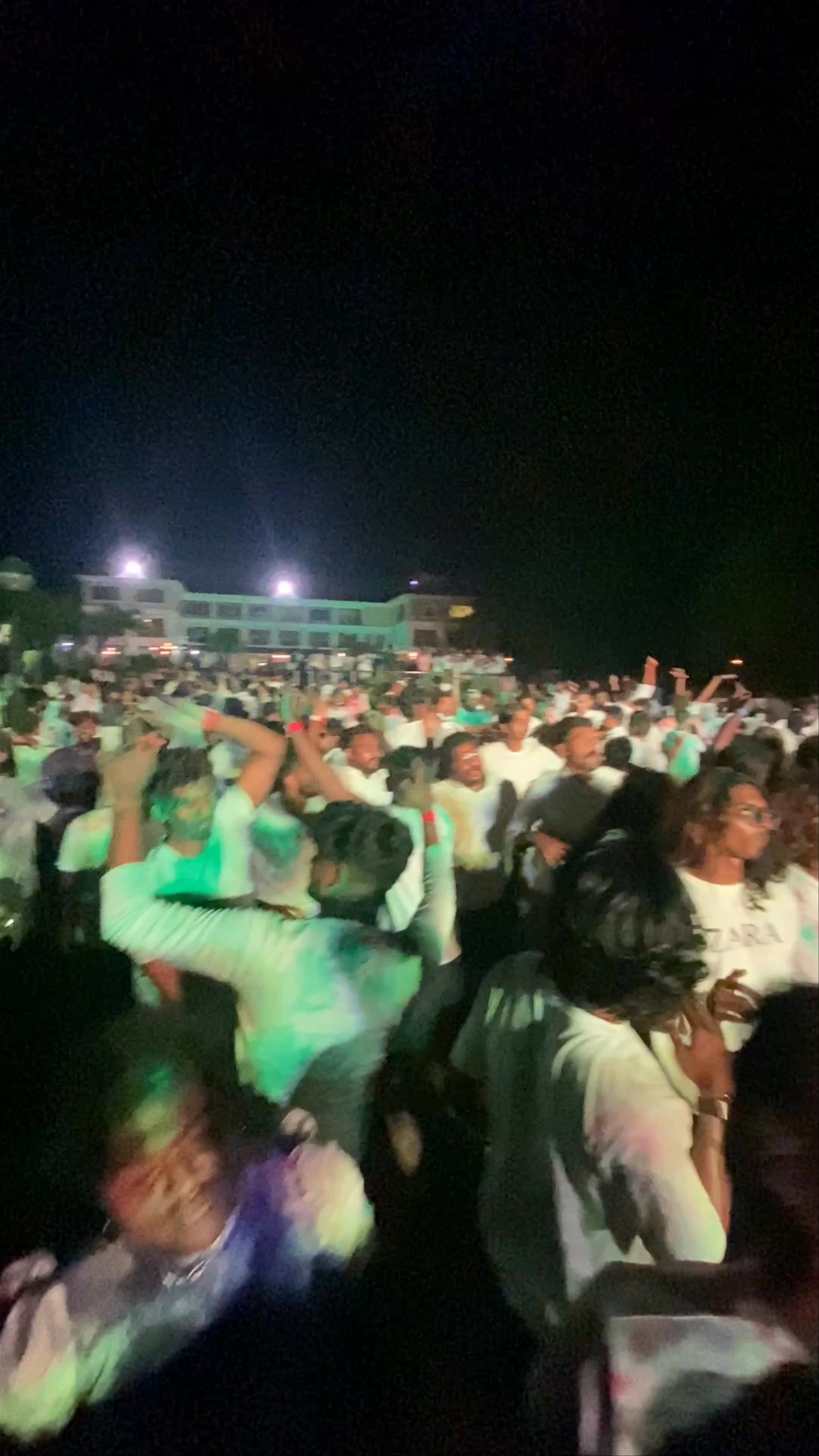 Vibrant Night Dance Party at Lake Palace Hotel, Kerala
