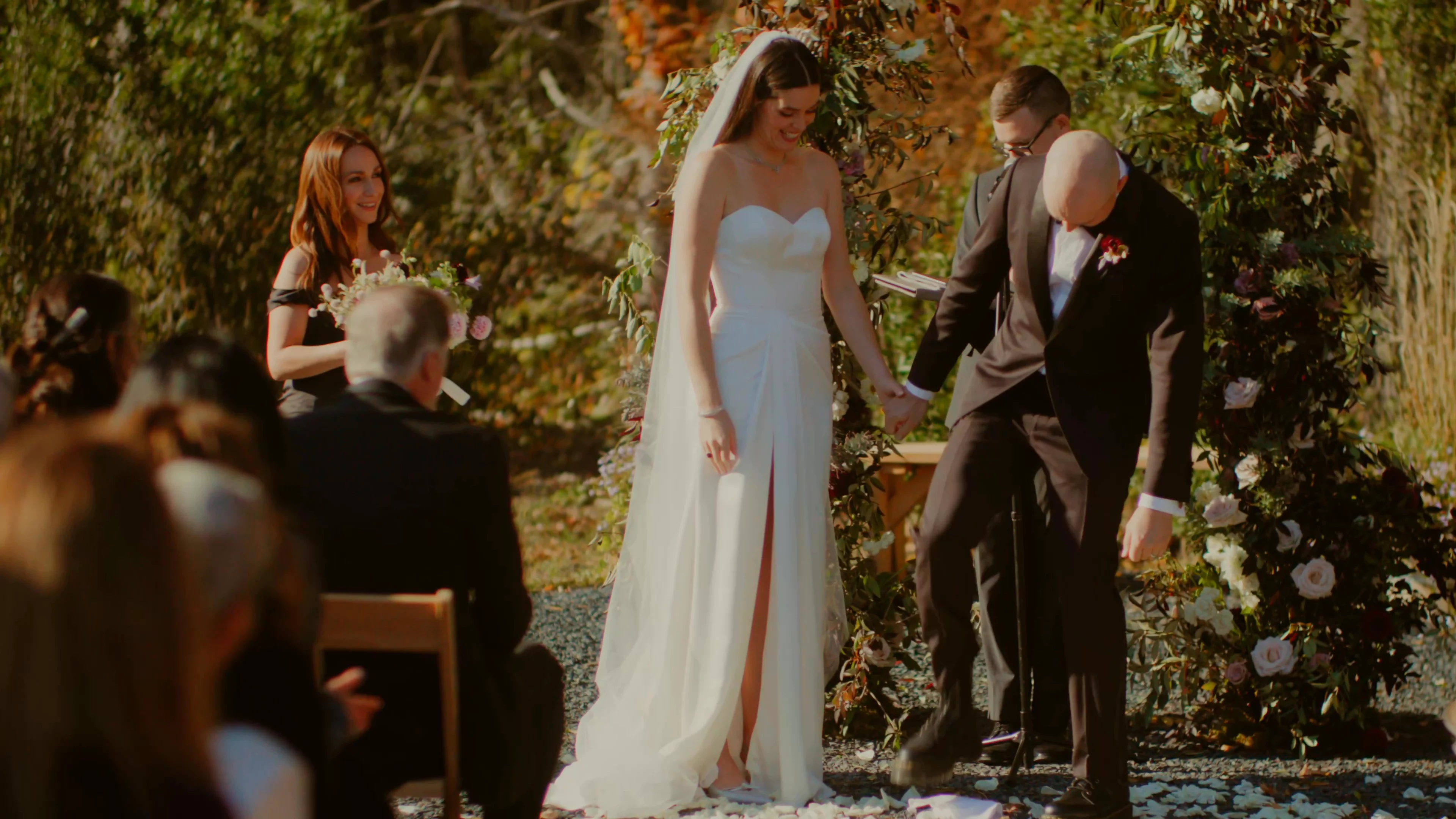 Old Mill wedding film still — Hudson Valley