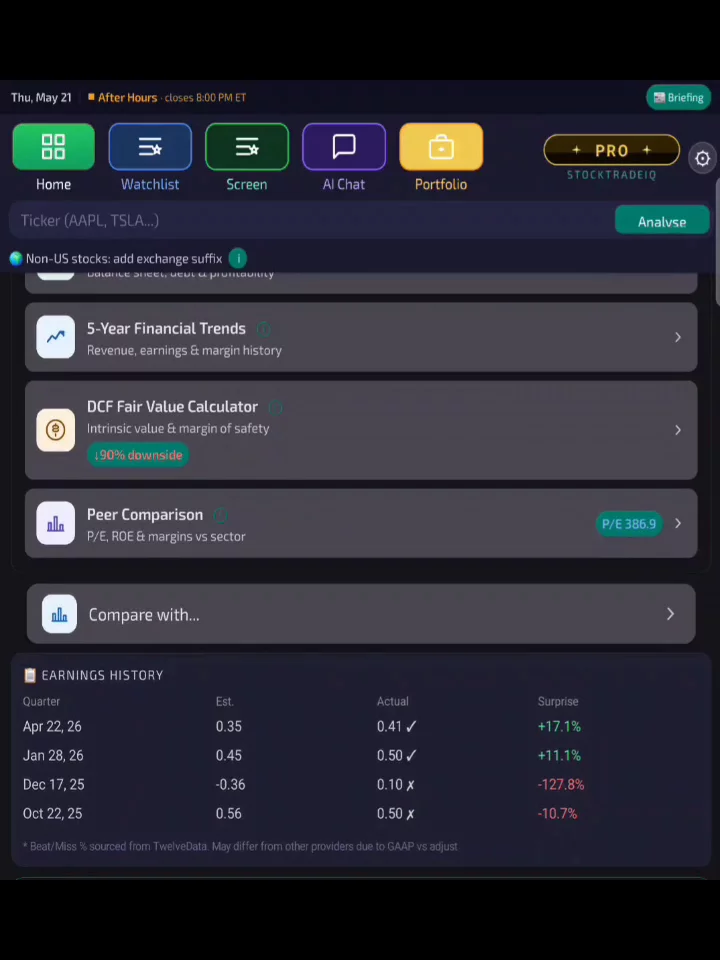 StockTradeIQ — AI Stock, Portfolio Analyzer image 1