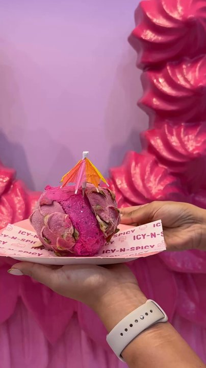 Icy-N-Spicy - Ice cream made with real dragon fruit - Desserts Near Me - Miramar, Florida