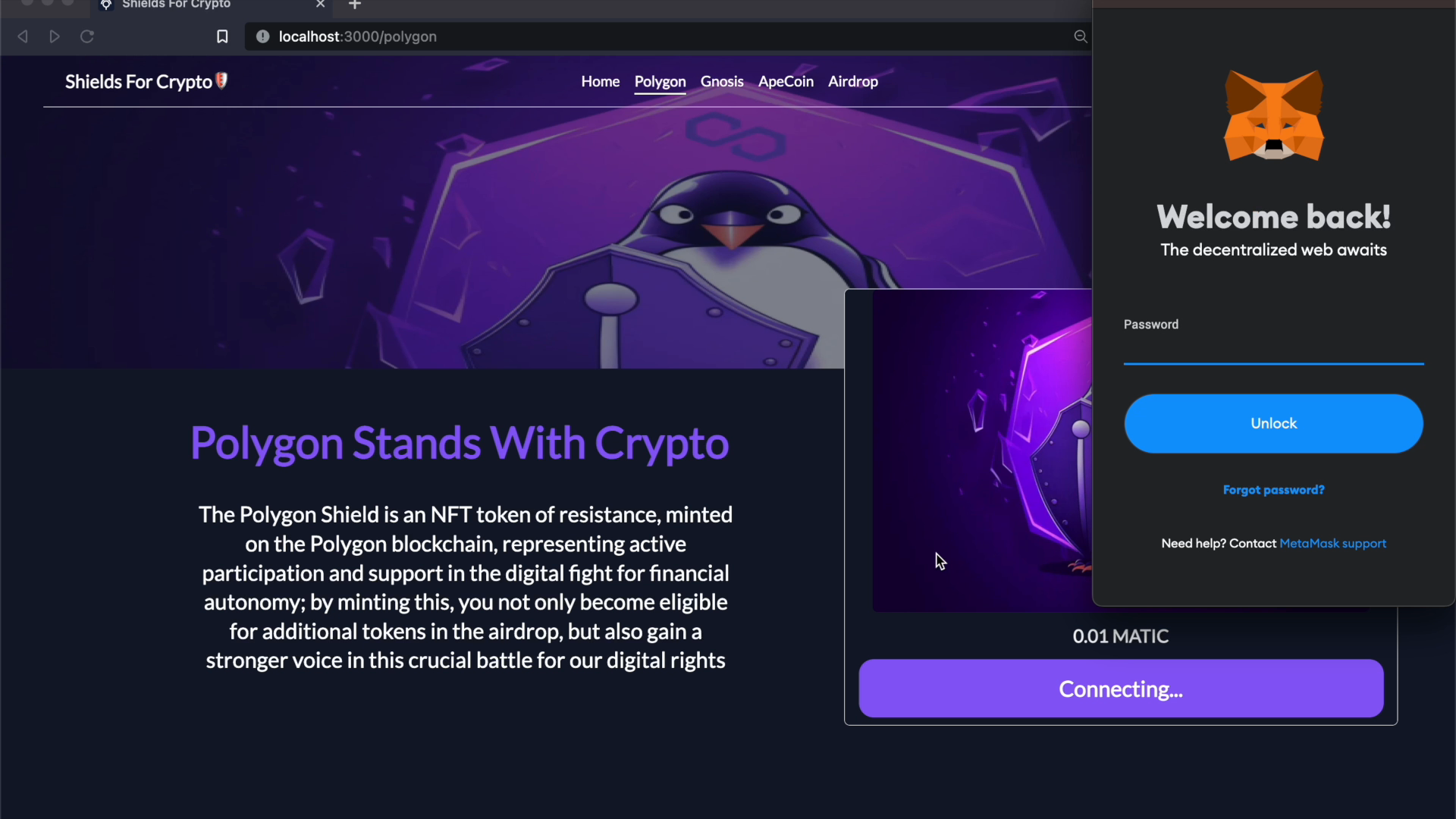 Shields for Crypto video demo