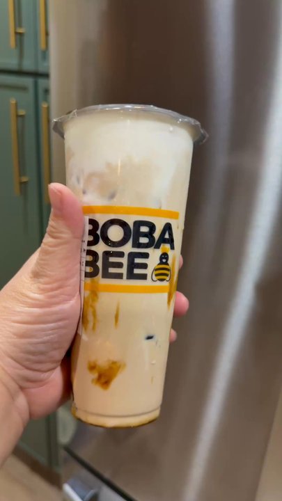 Boba Bee - Queen Bee - substitute grass jelly instead of boba. - Bubble Tea Near Me - Lake Forest, California