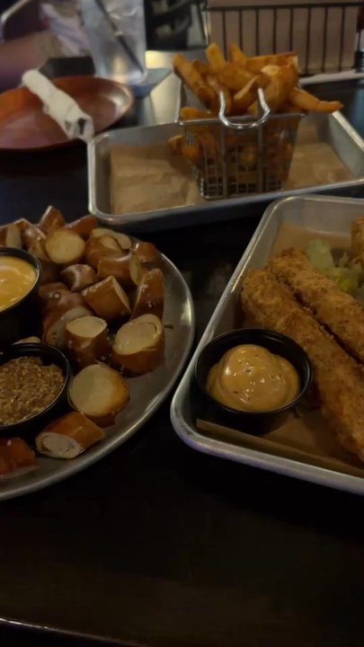 Ocean Republic Brewing - Pretzel bite, french fries, and dolphin fingers amazing - Brewpubs Near Me - Stuart, Florida