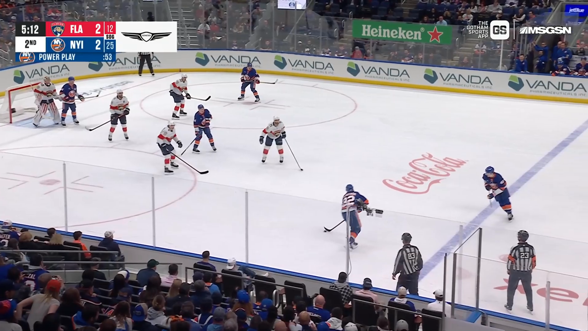 Schenn & Schaefer Spearhead Five-Goal Islanders Second Period · Mar 28, 2026