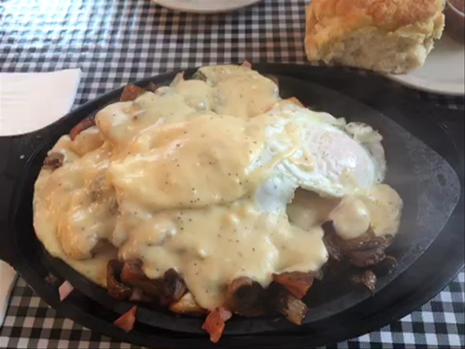 Moose Cafe - Sizzling Farmers Skillet! - Southern Near Me - Colfax, North Carolina