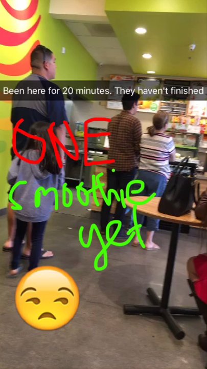 Jamba - 20-25 minutes to make one smoothie. - Juice Bars & Smoothies Near Me - Pico Rivera, California