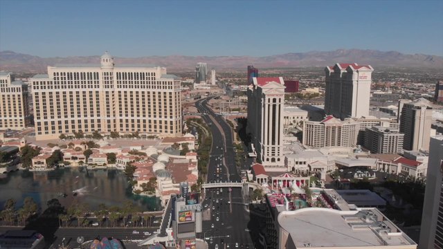 Aerial shot of Las Vegas