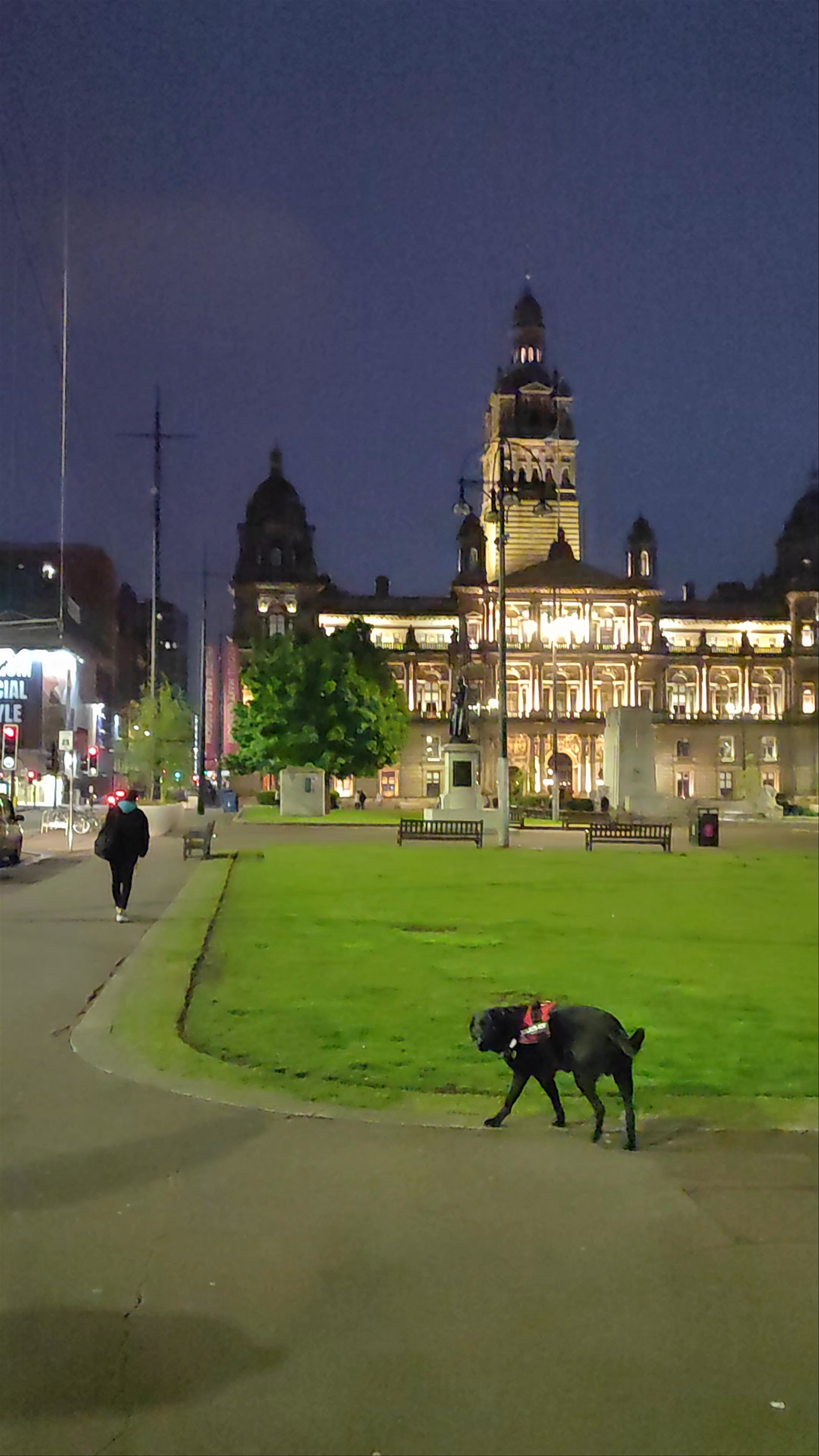 Evening Stroll at George Square, Glasgow
