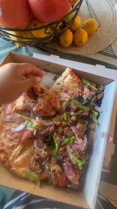 Antonious N&W Pizza - Slices are stacked over each other - Italian Near Me - Riverside, California