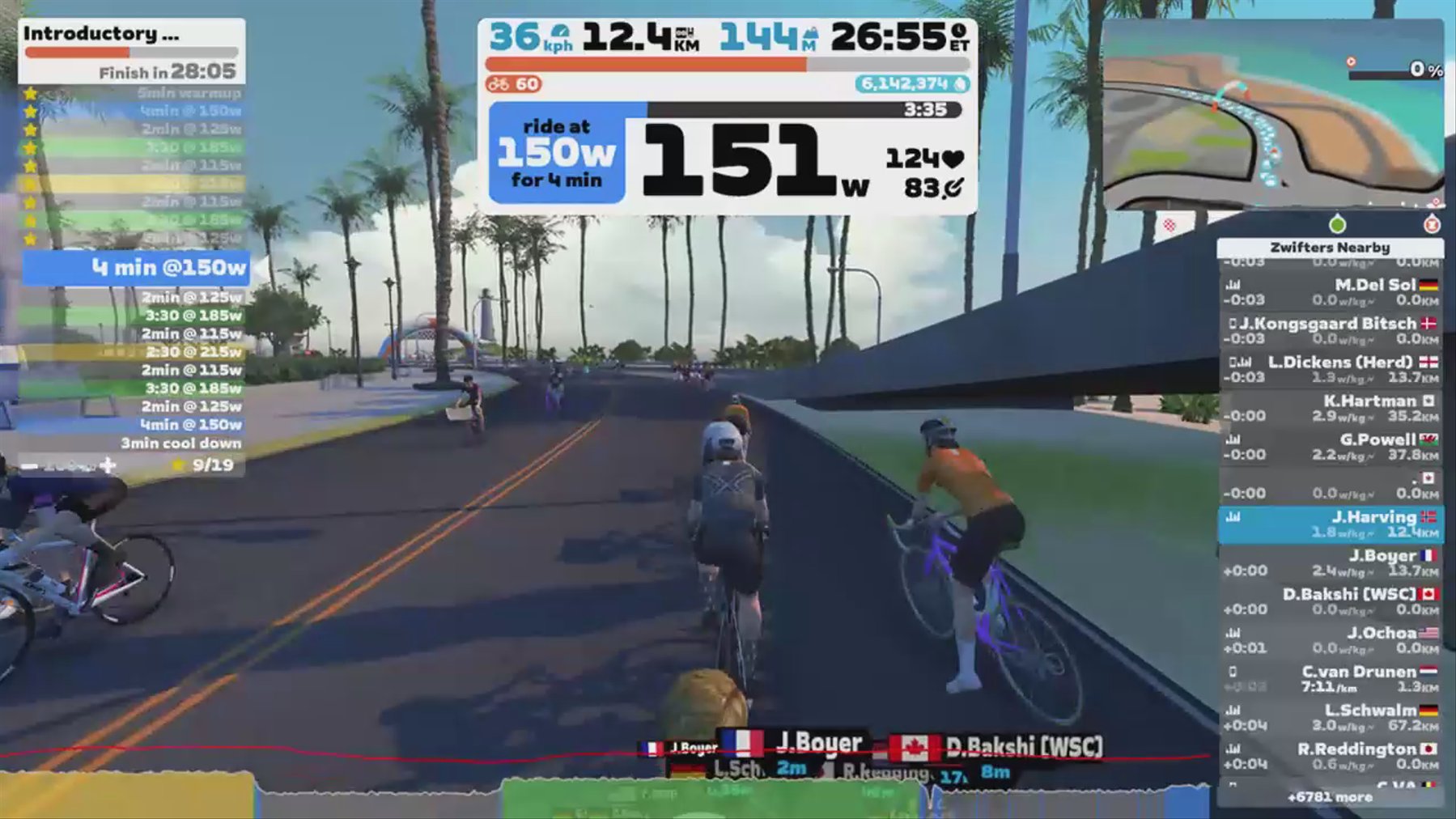 Zwift - Introductory Intervals in Watopia