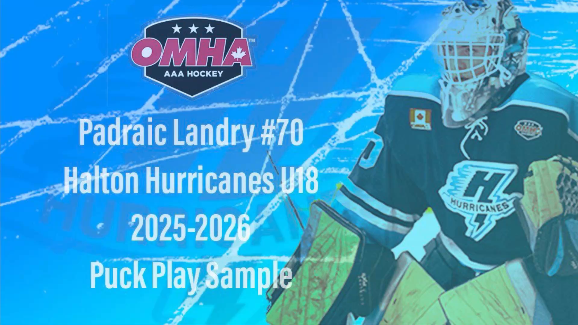Padraic Landry: Smart Puck Play Highlights from Halton Hurricanes U18 AAA