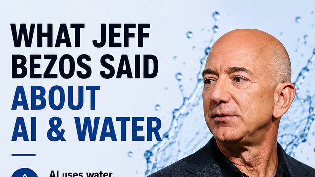 According to ChatGPT this is what Jeff said about water consumption and AI
#ai 