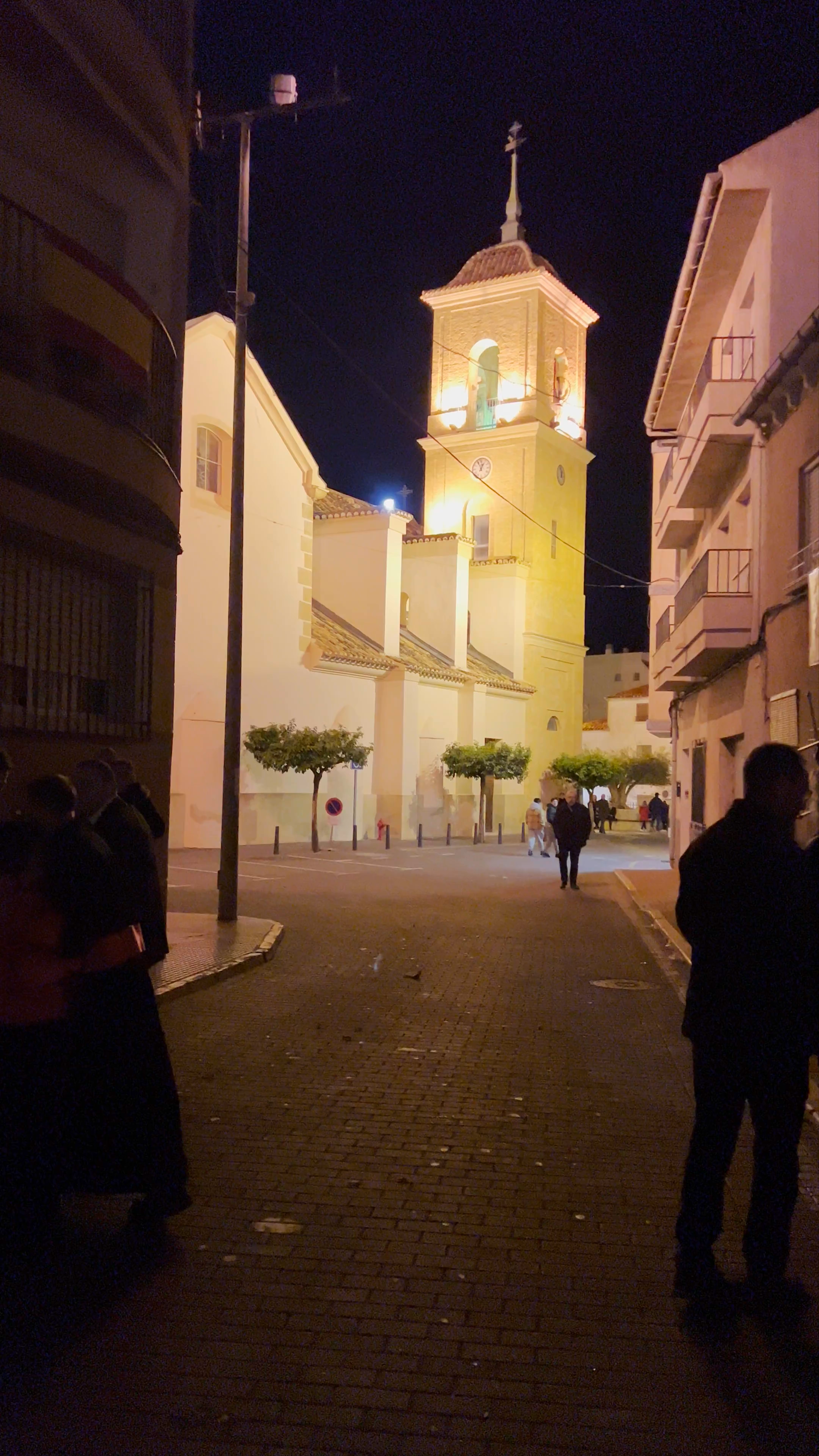 Parroquia San Juan Bautista at Night: Peaceful Evening in Archena