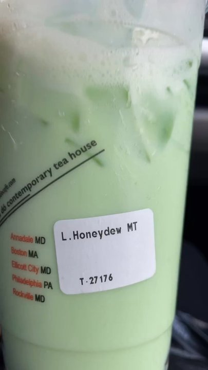 Tea Do - Honey Dew!! My all time favorite which seems to be hard to find in in the area. I'm elated Tea Do has Honey Dee on their menu now. - Bubble Tea Near Me - Ellicott City, Maryland