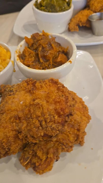 Miss Toya's - Fried pork chops, mac n cheese & sweet potatoes. - Southern Near Me - Gambrills, Maryland