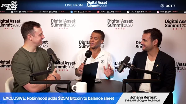 The Starting Block live from Singapore at Digital Asset Summit Asia