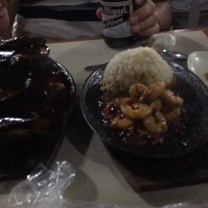 Angel Wish - Sizzling mussels and Gamba Shrimps were awesome! Calamaries was just ok. - Seafood Near Me - El Nido, PLW