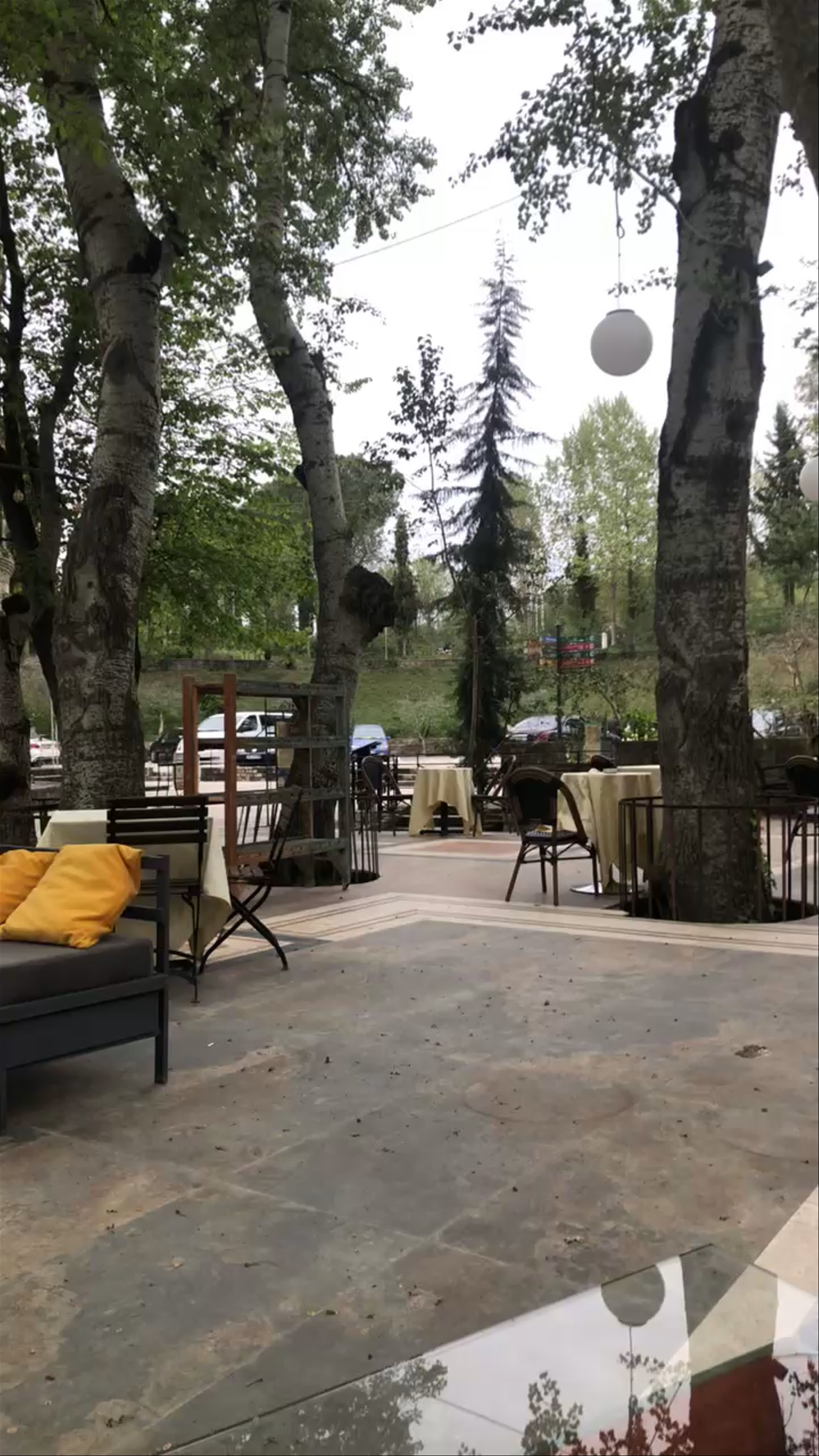Serene Outdoor Dining at Iluminatum Residence in Tirana