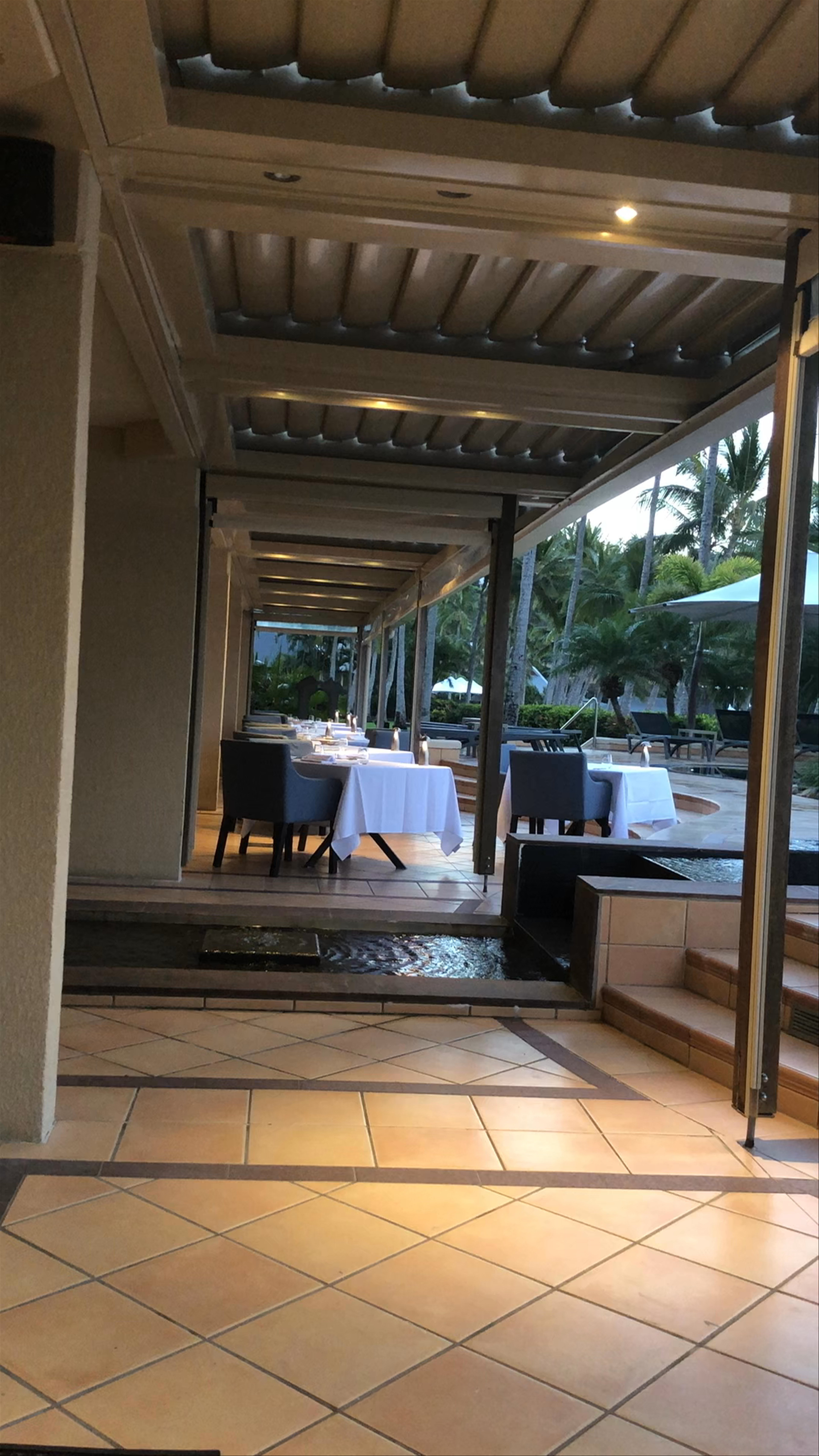 Sunset at the Beach Club Restaurant