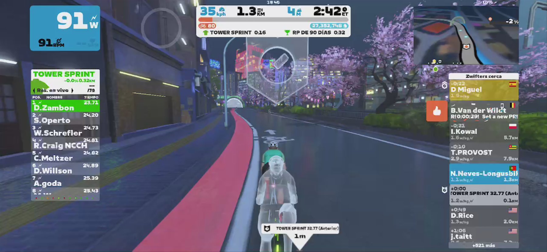 Zwift - Pacer Group Ride: Sprinter's Playground in Makuri Islands with Miguel