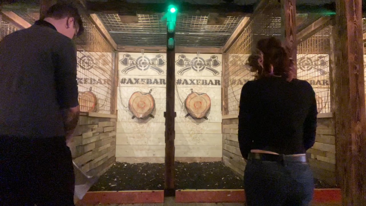 Axe Bar - Throwing large axes - Axe Throwing Near Me - Lincoln, Rhode Island