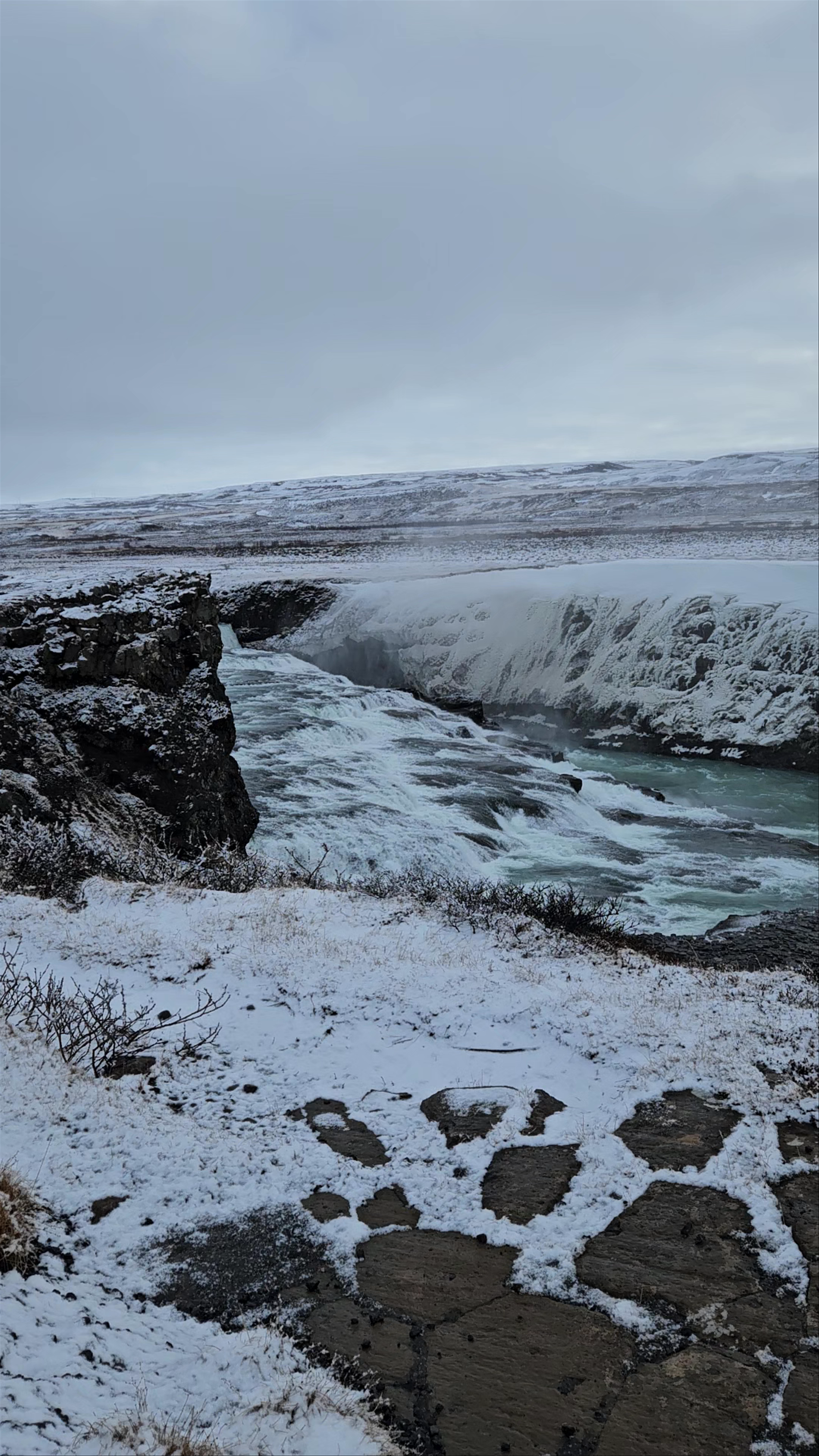 Gullfoss Falls in Iceland: Majestic Winter Waterfall Escape