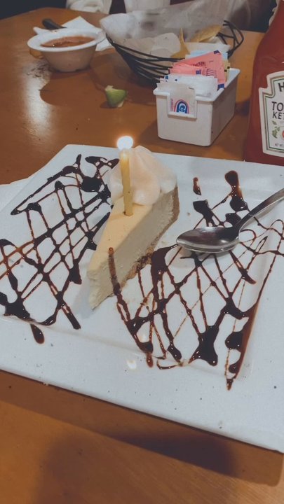 Mariscos Mazatlan - Bday cheesecake - Mexican Near Me - Moreno Valley, California