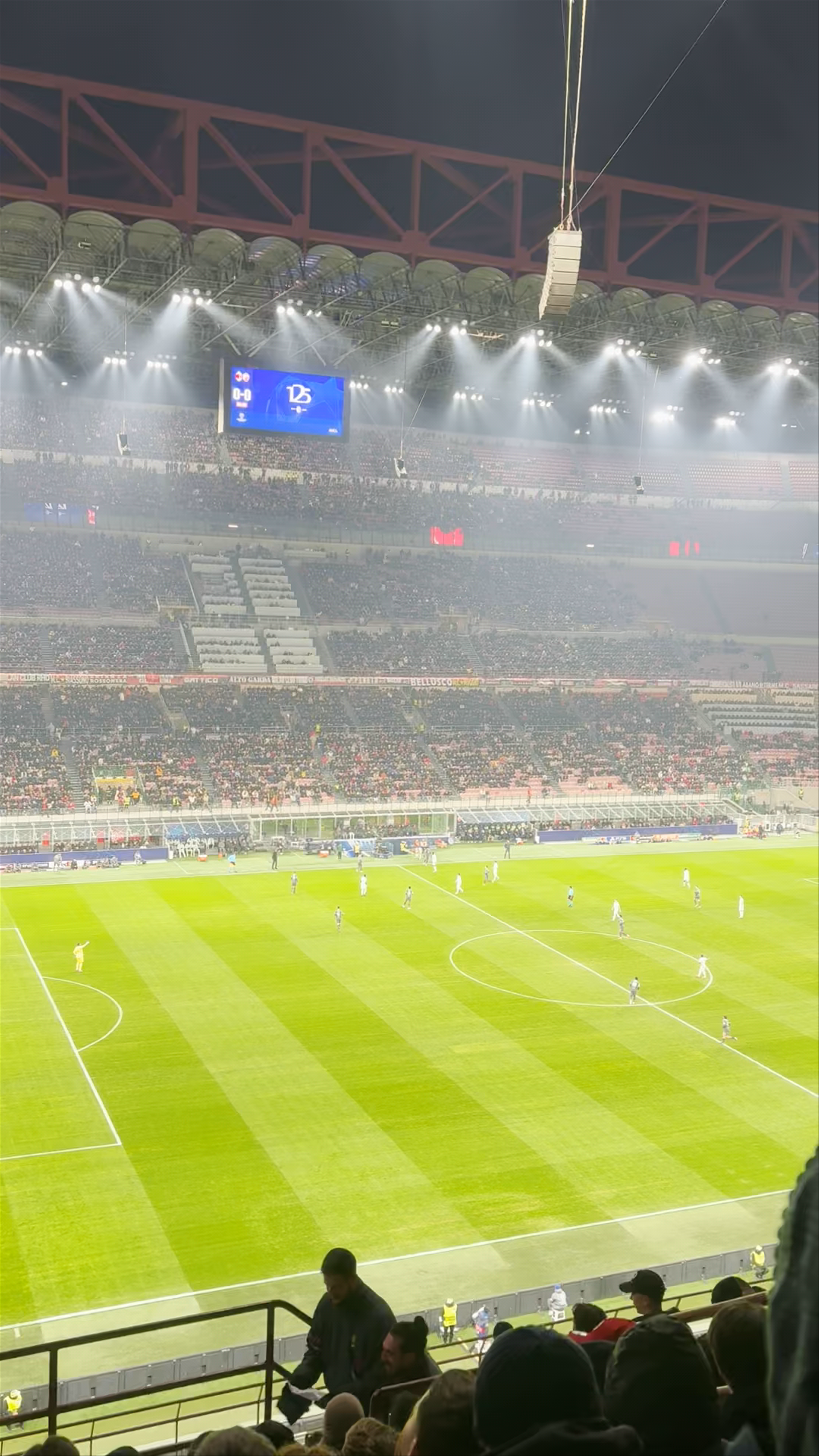 Electrifying Night Game at San Siro Stadium in Milan
