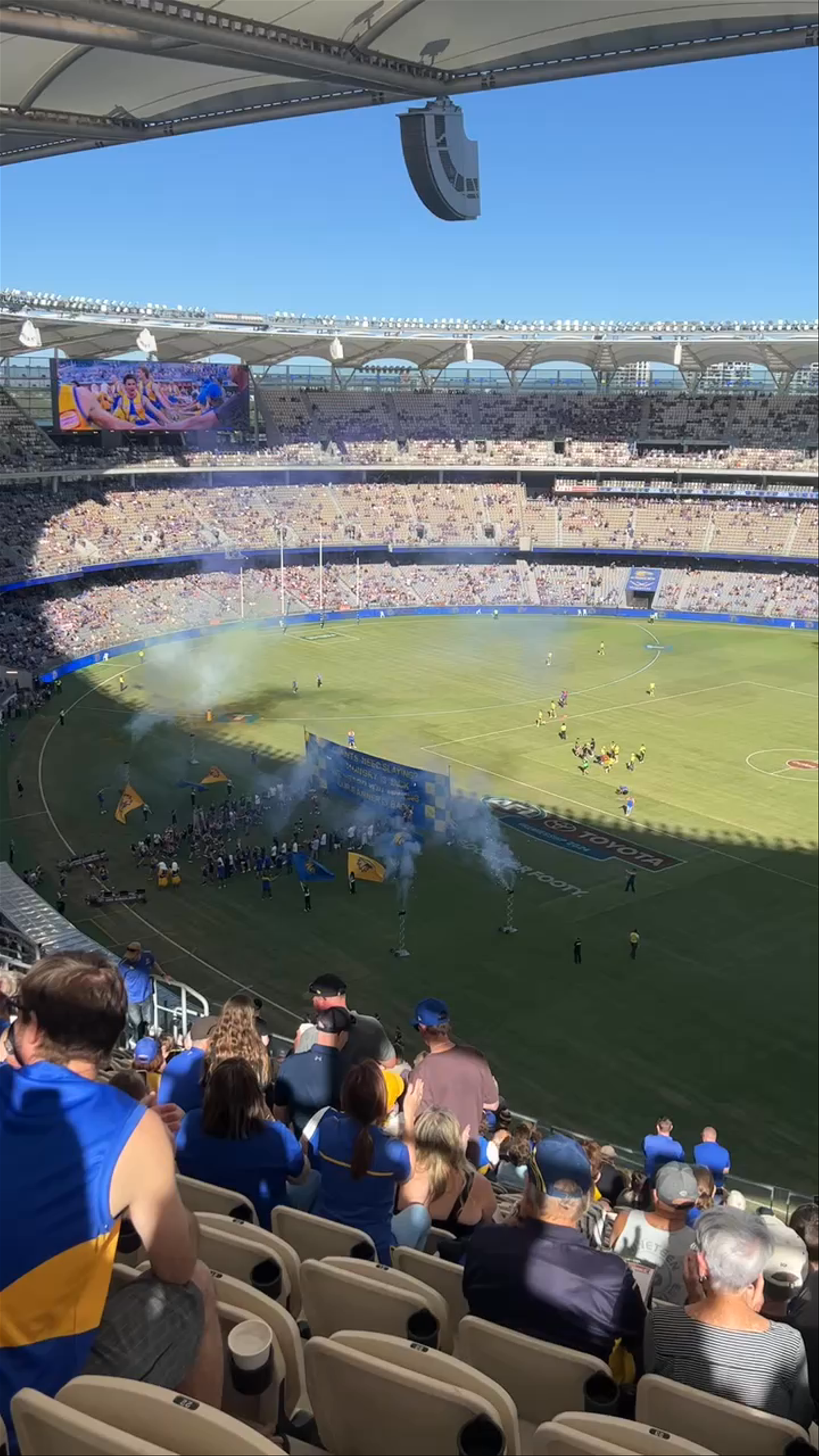 Electrifying Match Day Atmosphere at Optus Stadium, Burswood
