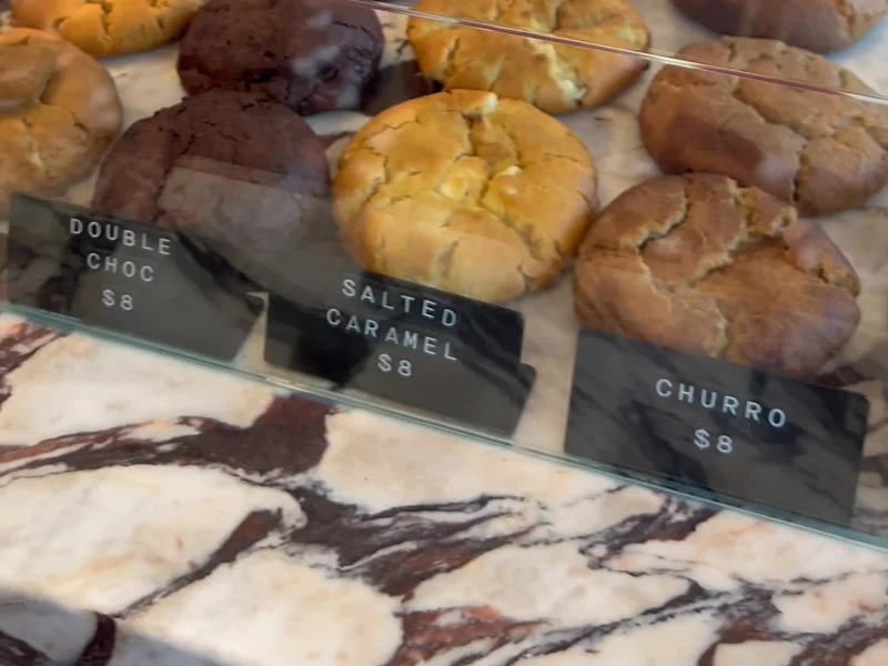 Showcase of bakery