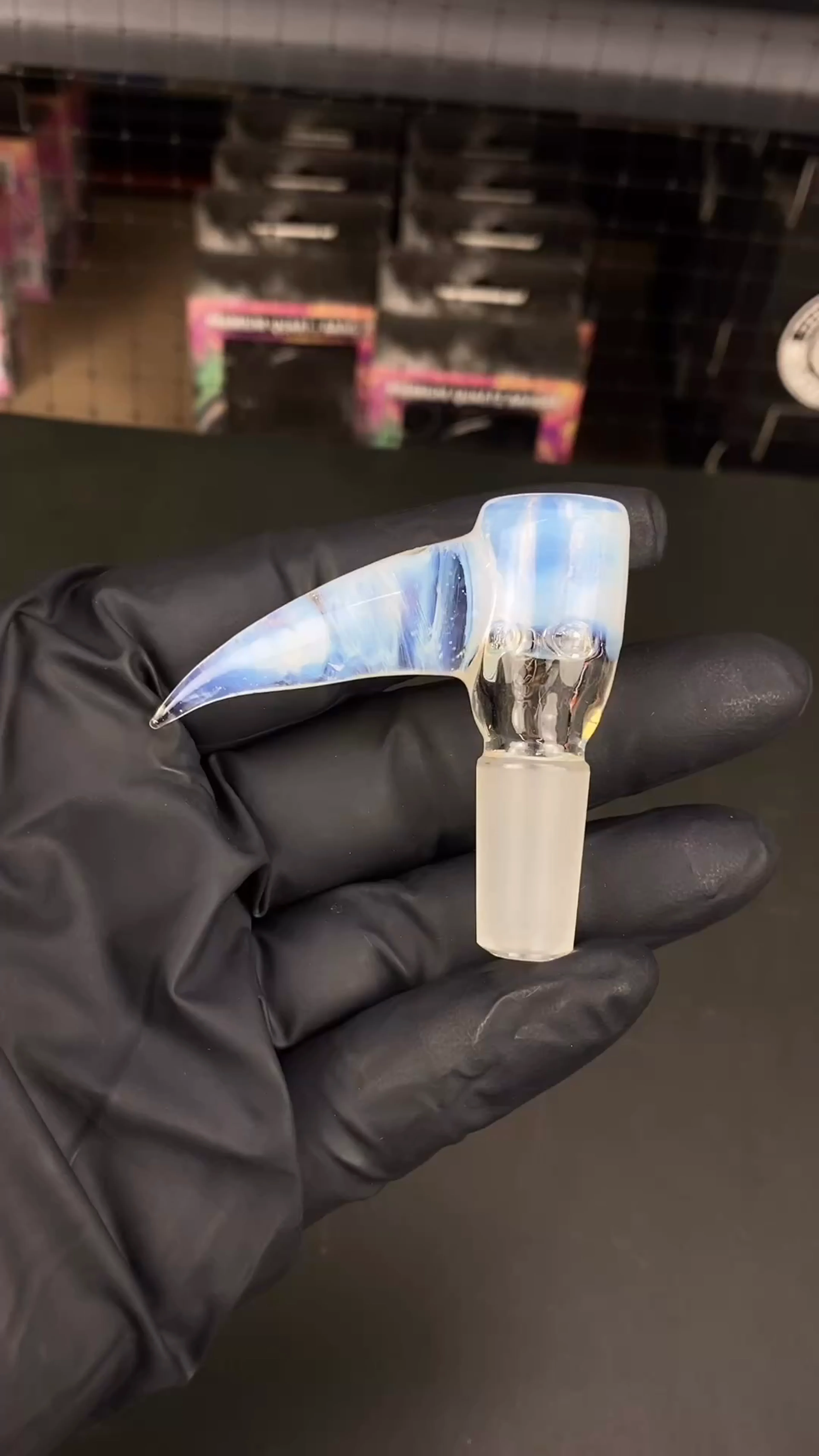 Preview pic of 14mm 4-Hole Glass Bowl Slide by Magizle