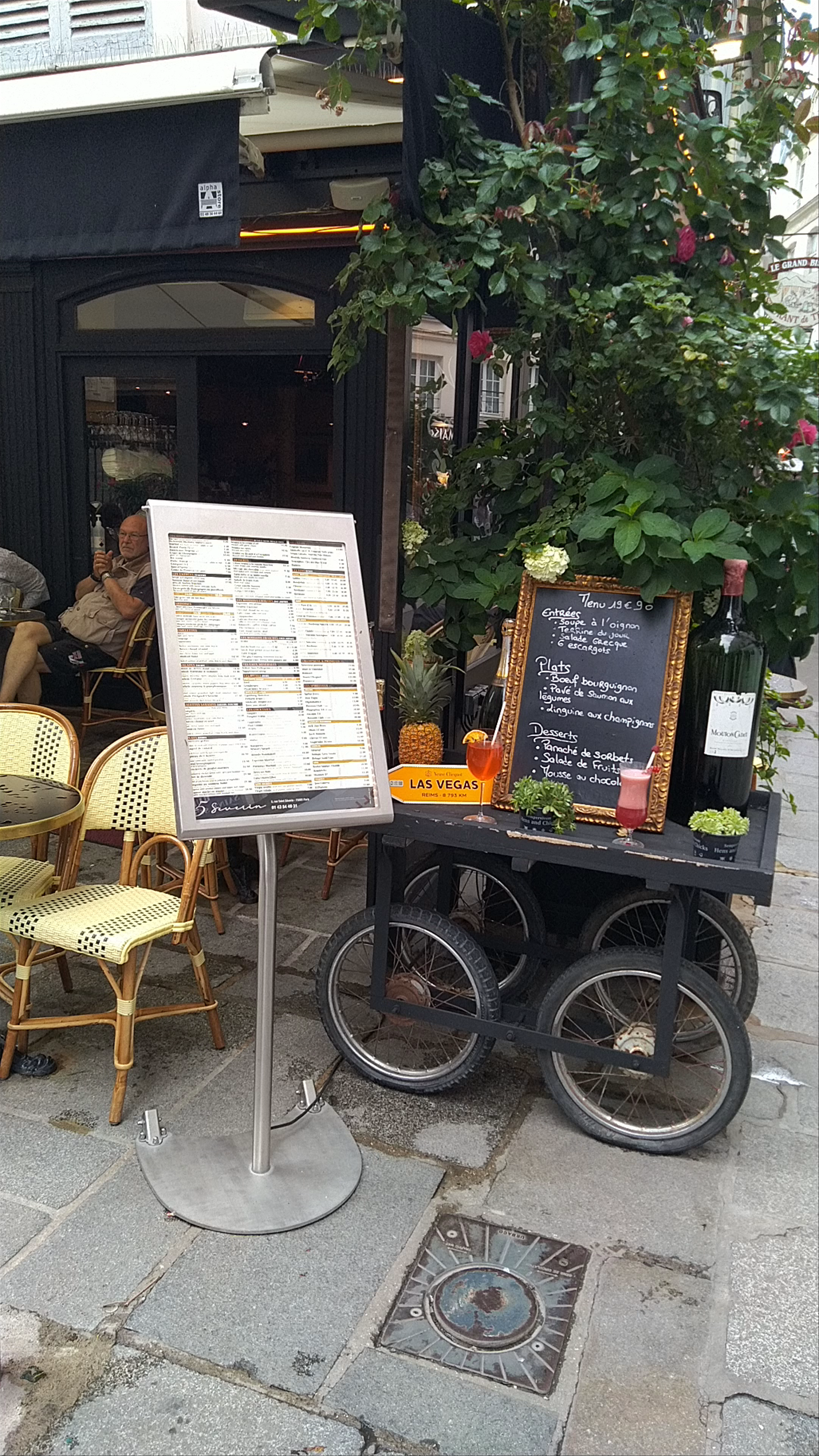 Charming Café Scene in the Latin Quarter, Paris