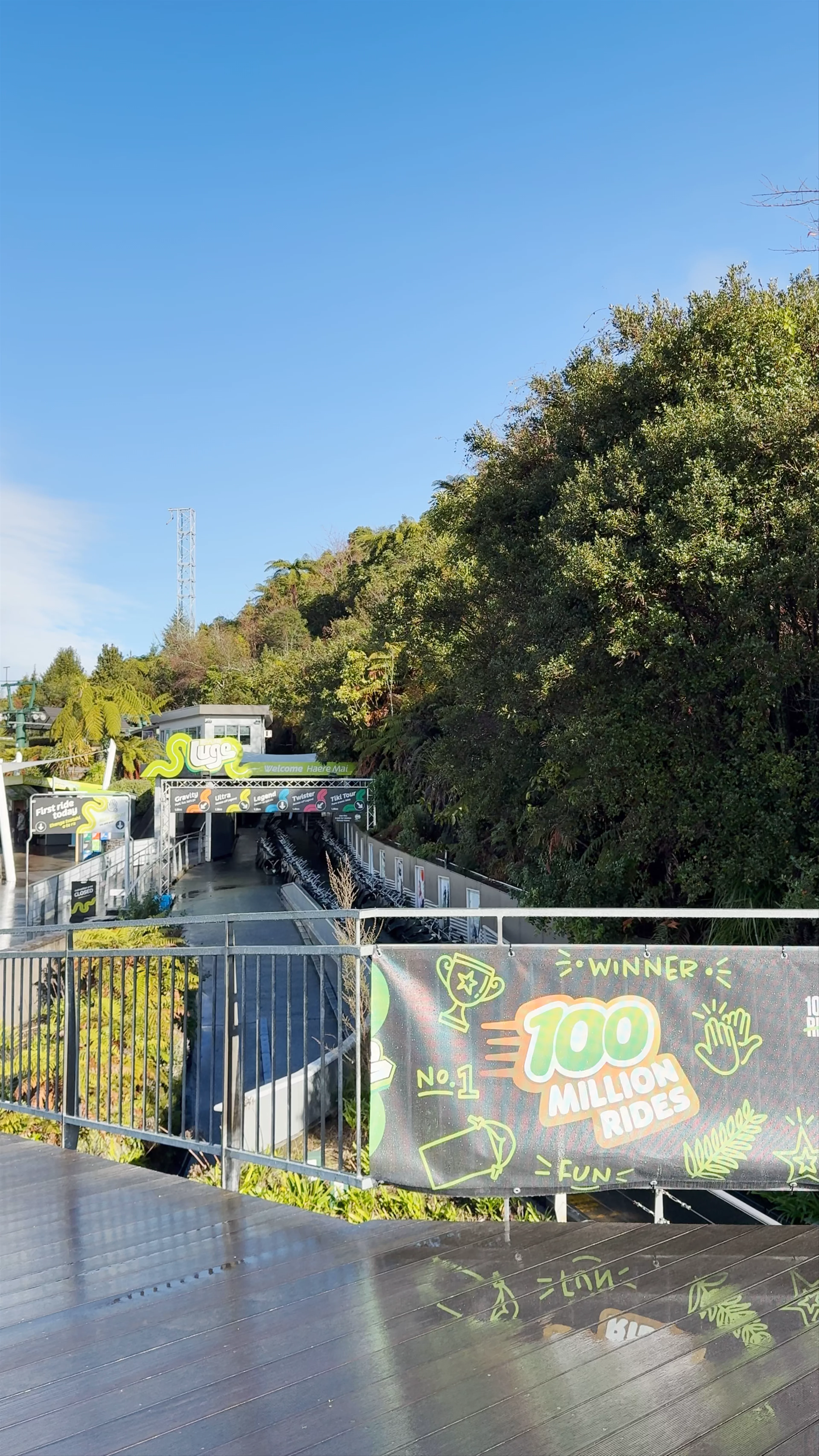 Skyline Luge Primary Launch Area