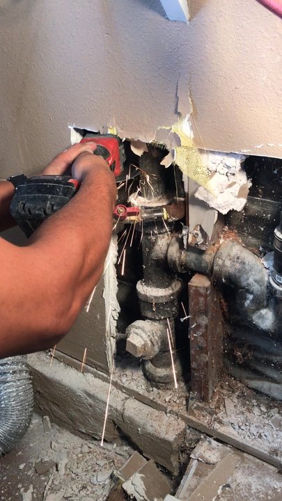 Plumbing By Jacob - Cutting out and removing old west line. - Plumbing Near Me