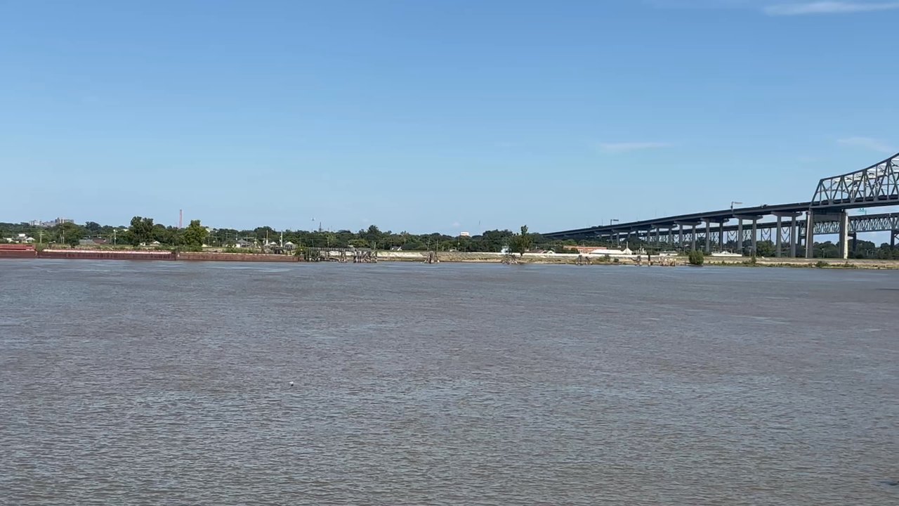 Riverwalk Outlets - Mississippi River along the mall walkway - Shopping Centers Near Me - New Orleans, Louisiana