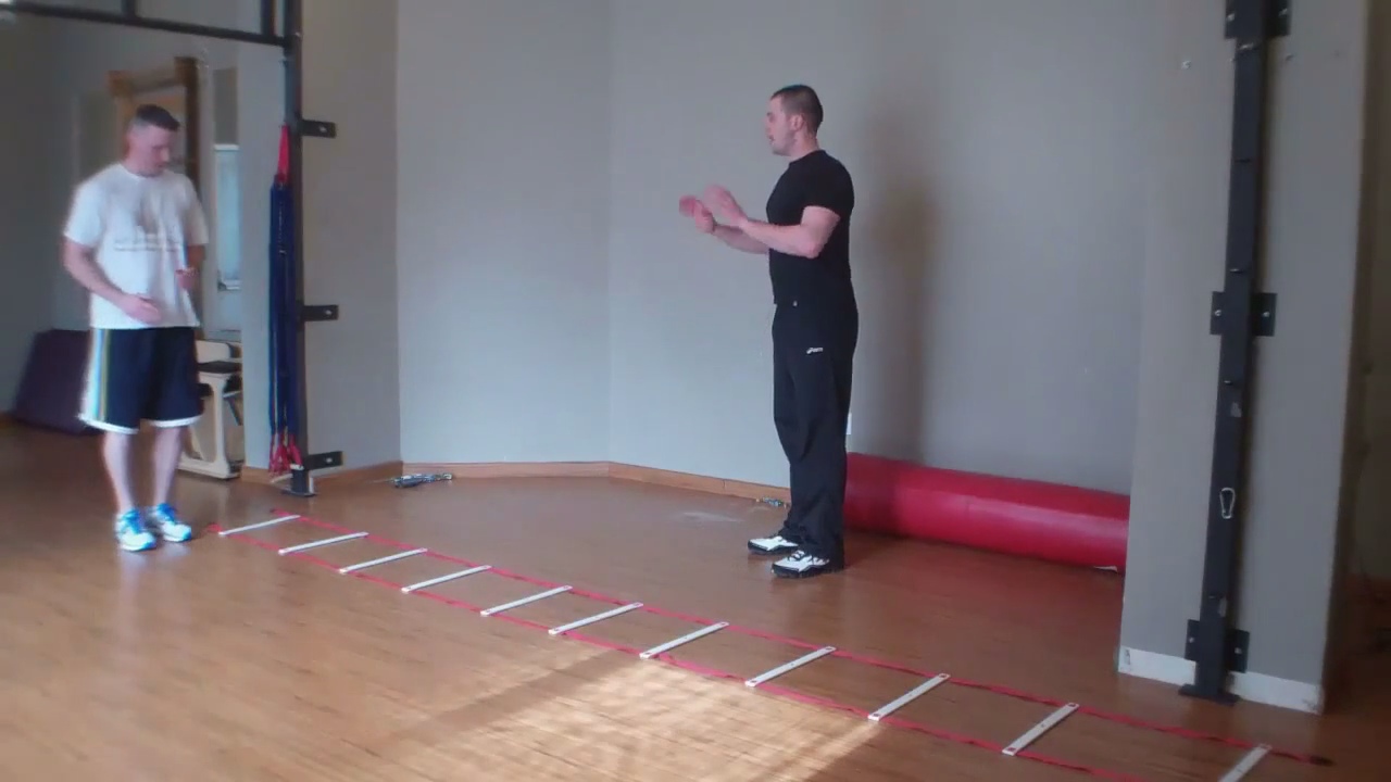 Agility Ladder: 2 in 1 out (Zig-Zag drill)