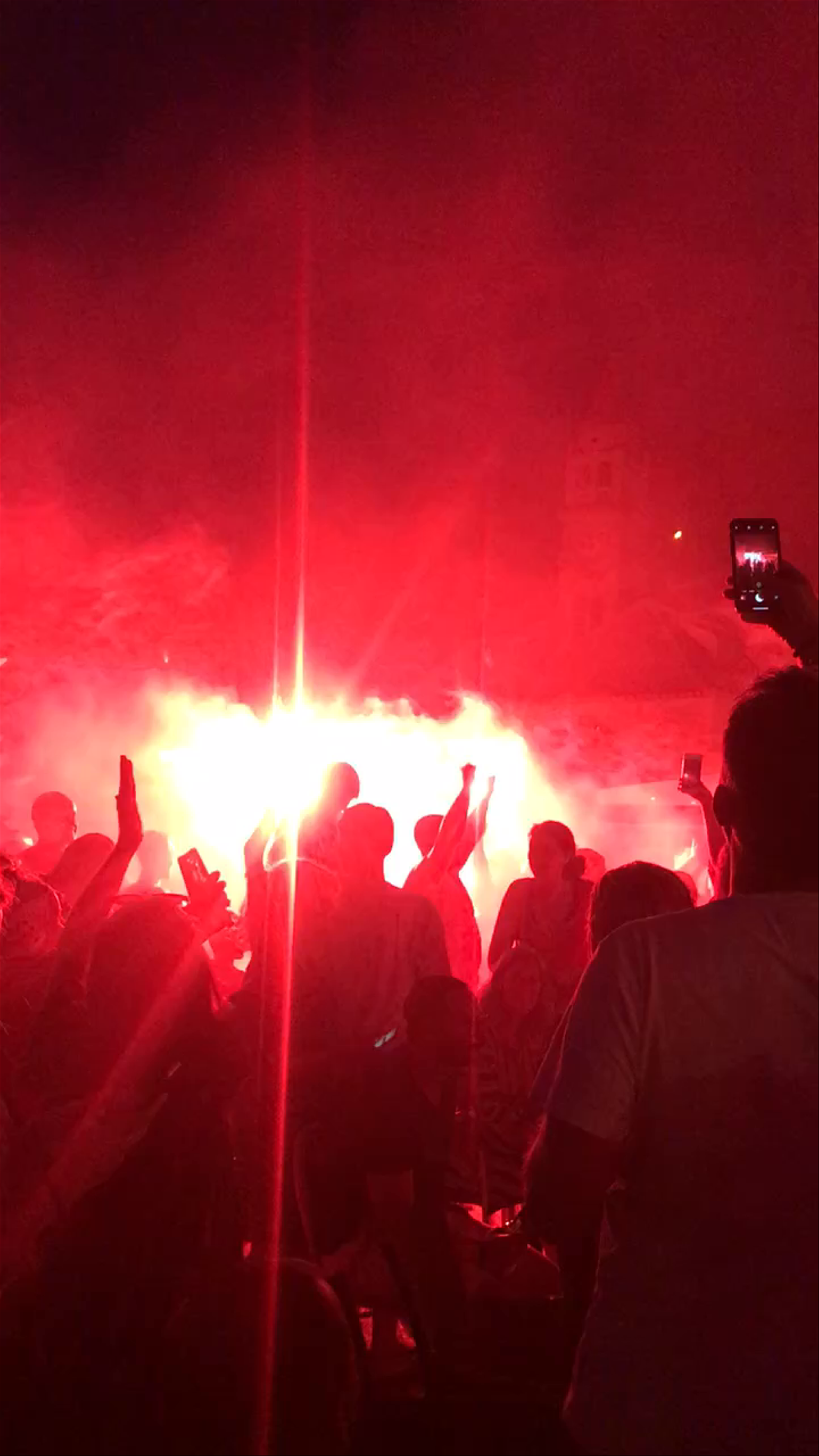  Local soccer game celebration
