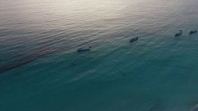 Boats in the ocean