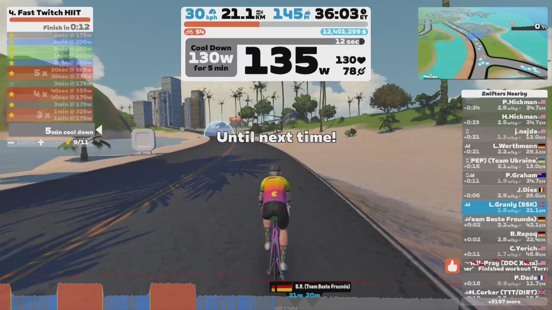 Zwift - Zwift Academy: Workout 4 |Fast Twitch HIIT in Watopia