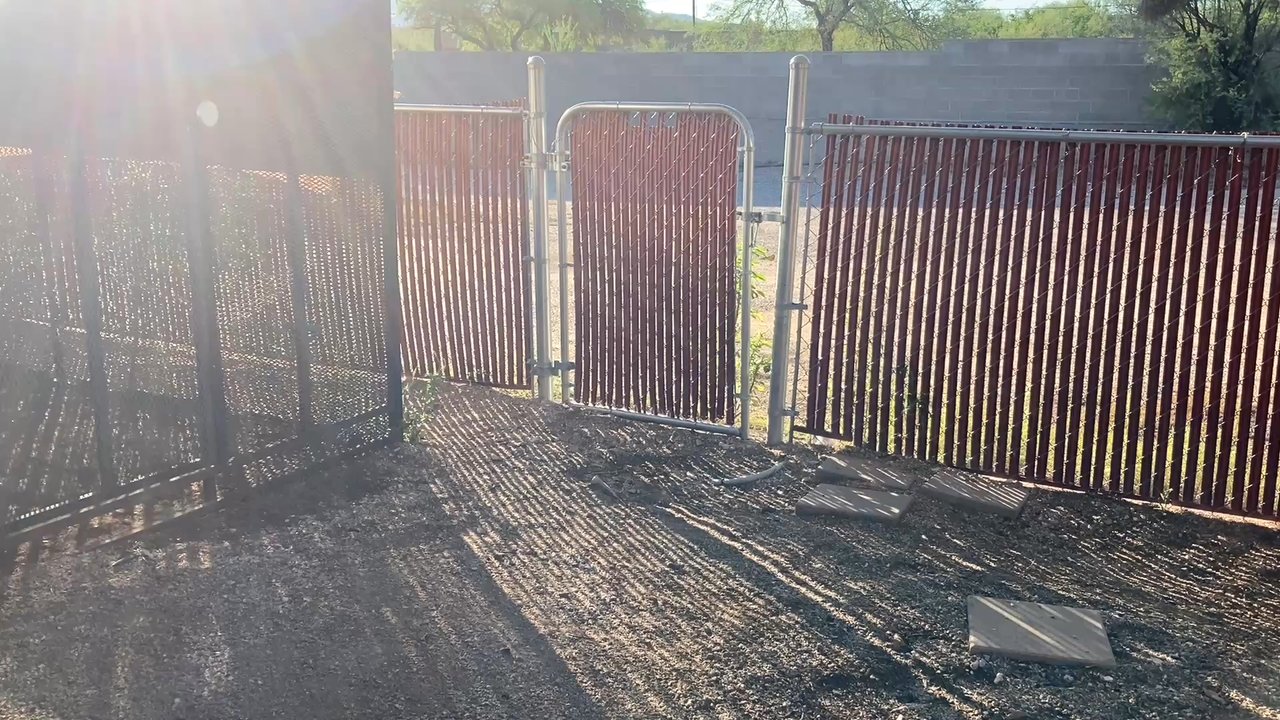 Summer Ray Landscape - Before.  Our weeds were out of control! - Gardeners Near Me - Tucson, Arizona