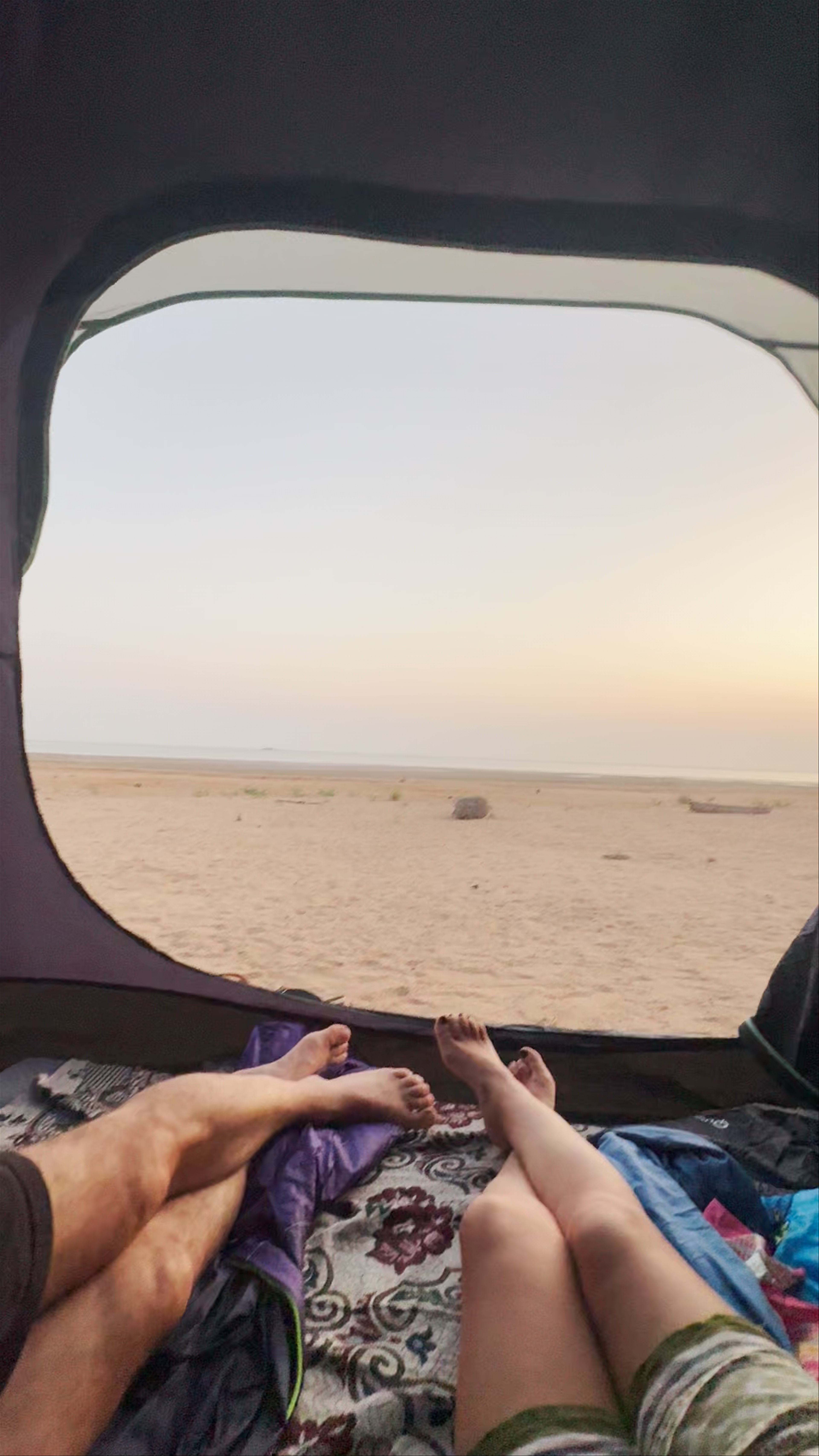 Sunset Serenity at Detwah Campsite, Qalansiyah, Yemen