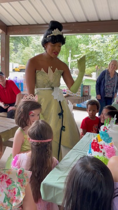 Lexi's Little Princesses - Giving my daughter her princess crown - Party Characters Near Me
