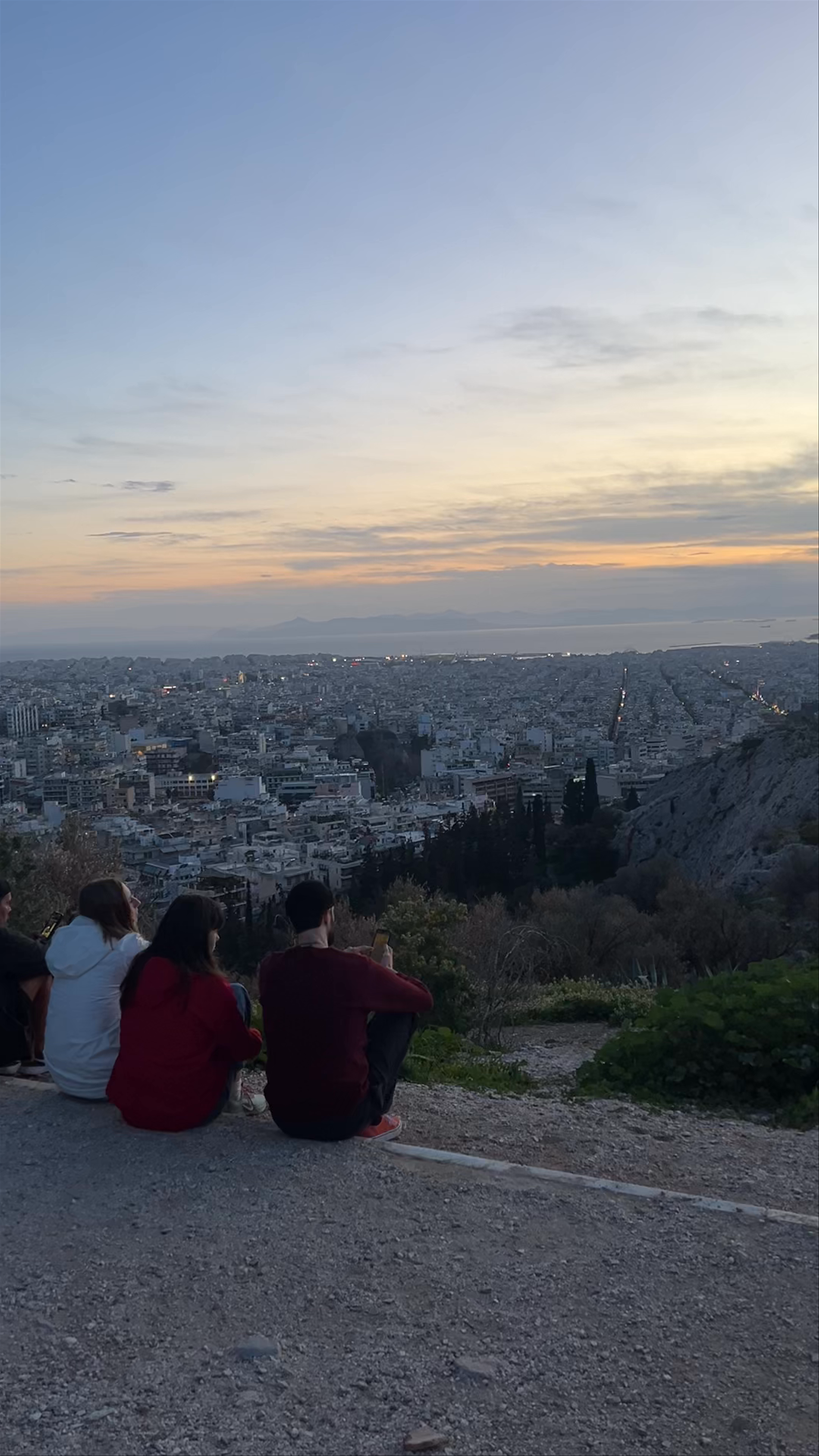 Sunset Gathering at Filopappou Viewing Podium, Athens